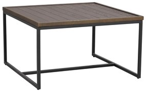 Ciemnobrązowy stolik z blatem z drewna dębowego ø 70 cm Deerfield – Rowico