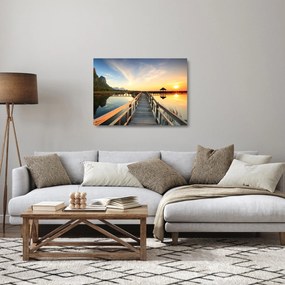 Obraz na szkle - kładka (70x50 cm)