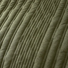 Pościel jednoosobowa w kolorze khaki 135x200 cm Tamba Stripe – Pineapple Elephant