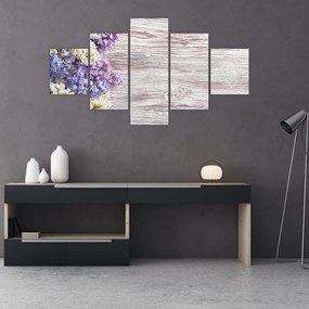 Obraz bzu na drewnie (125x70 cm)
