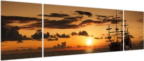 Obraz - Statek piracki (170x50 cm)