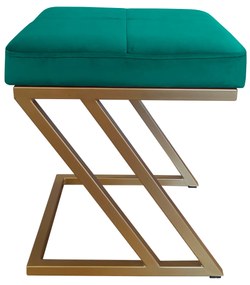 Pufa ZETA LOFT taboret podnóżek podstawa złota MG20