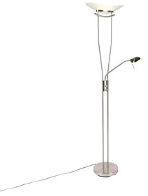 Nowoczesna lampa stojąca ze stali, z wbudowanym LED i ściemniaczem - Lexus Nowoczesny Oswietlenie wewnetrzne