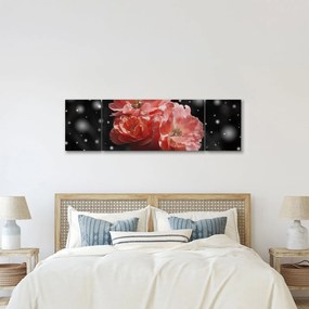 Obraz różowego kwiatu (170x50 cm)