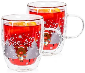 4Home Szklanka termiczna Mug Reindeer Hot&Cool 270 ml, 2 szt.