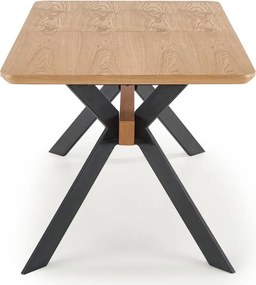 Loftowy stół rozkładany z fornirowanym blatem Bacardi