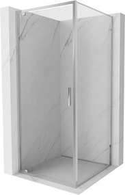 Mexen Exo-BR kabina prysznicowa uchylna 75 x 75 cm, transparent, chrom - 8181-075-075-01-00