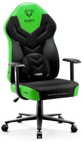 Fotel gamingowy Diablo X-Gamer 2.0 Normal Size, Green Emerald
