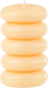 Świeca słupowa MACARON 11,5 cm jasnożółta