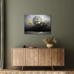 Obraz złotych abstrakcyjnych kul (70x50 cm)