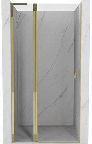 Mexen Mist L drzwi prysznicowe uchylne 95 cm, transparent, złote - 8A4L-095-000-50-00