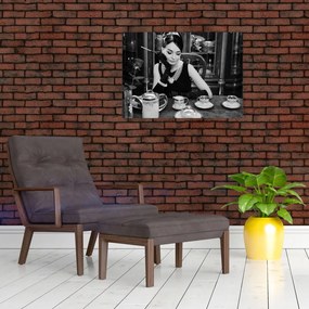 Obraz na szkle kobiety (70x50 cm)