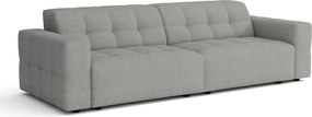 Sofa Bergamo 3-osobowa, tkanina Raven 7 szara – 244×102×70 cm