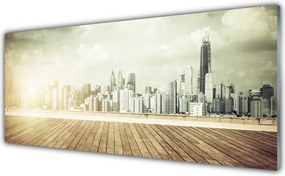 Panel Szklany Potęga Nowojorskich Drapaczy Chmur
