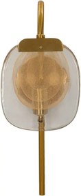 Szklany kinkiet w kolorze złota Softy – Mauro Ferretti
