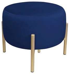 Pufa WILFRED MG VELVET granatowa/złota ATOS