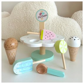Tooky toy drewniane lody magnetyczne na stojaku