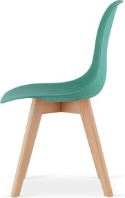 PROMOCJA Zielone krzesło KITO z bukowymi nogami II gatunek