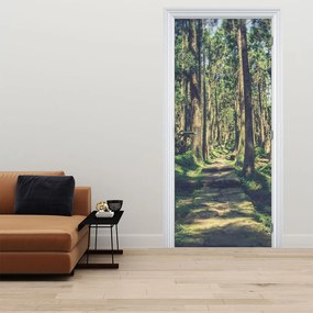 Fototapeta na drzwi - Ścieżka wśród drzew (95x205cm)