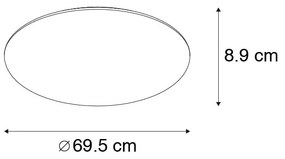 Nowoczesna lampa sufitowa biała z efektem gwiazd 3000-5000k - Starry Nowoczesny Oswietlenie wewnetrzne
