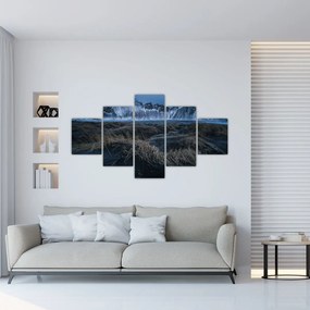 Obraz z widokiem na islandzkie szczyty (125x70 cm)
