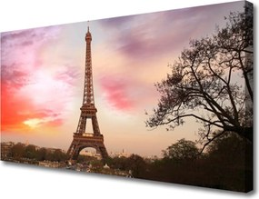 Fotoobraz na płótnie Ikona Paryża: Wieża Eiffla