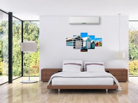 Obraz - Brighton Beach, Melbourne, Australia (125x70 cm)