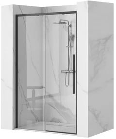 Drzwi prysznicowe SOLAR BLACK MAT 120
