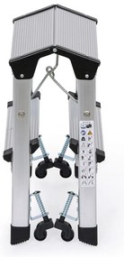 Aluminiowe schodki na kółkach 420 mm