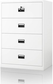 Szafa kartotekowa metalowa biała, 900x1320x600 mm: SARA XL V4