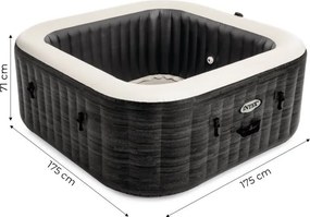 Jacuzzi ogrodowe dmuchane Intex Pure Spa 450 - basen z hydromasażem 4 osobowy, WiFi