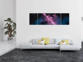 Obraz - Różowo - niebieski dym (170x50 cm)