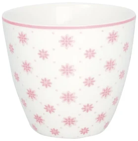 Różowa porcelanowa filiżanka Green Gate Laurie, 300 ml