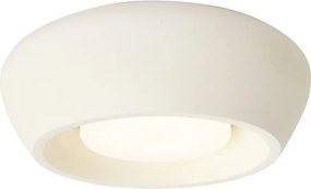 Nowoczesna okrągła beżowa lampa sufitowa - Concerto