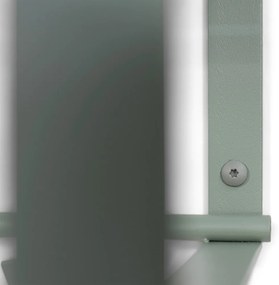 Zielonoszary metalowy wieszak ścienny z półką Rex – Spinder Design