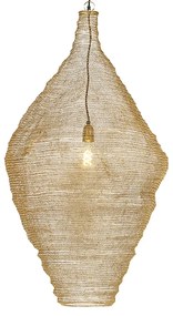 Orientalna lampa wisząca złota 60 cm - Nidum LKolonialny Oswietlenie wewnetrzne