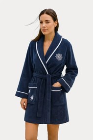 Damski krótki szlafrok MARINE LADY XL Biały