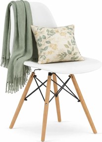 Białe minimalistyczne krzesło skandynawskie D0-K72