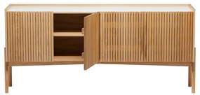 Niska komoda w dekorze dębu w naturalnym kolorze 177x42 cm Bottrup – Woodman