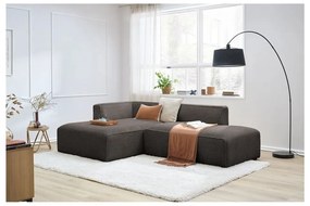 Brązowy sztruksowy narożnik modułowy (lewostronny/w kształcie litery L) Megeve – Bobochic Paris