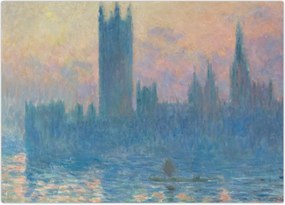 Obraz - Claude Monet, The Houses of Parliament, Sunset, reprodukcje (70x50 cm)