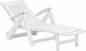 Leżak ogrodowy ZIRCONE, 72×195×101 cm, biały I.P.A.E-Progarden