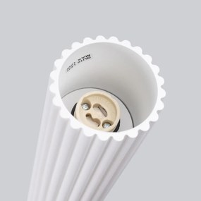 Plafon KARBON 30 biały ryflowany SOLLUX  LIGHTING