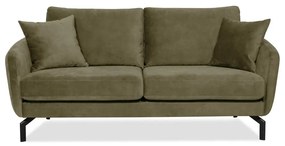 Zielona sofa z aksamitnym obiciem Scandic Magic, szer. 190 cm