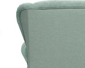 Miętowy sztruksowy szezlong Lord – Ropez