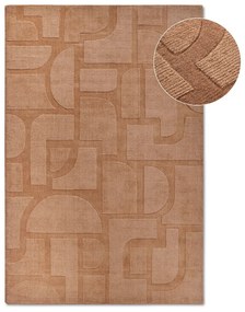 Brązowy wełniany dywan tkany ręcznie 80x150 cm Alexis – Villeroy&Boch