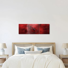 Obraz - Księżyc na powierzchni (z zegarem) (90x30 cm)