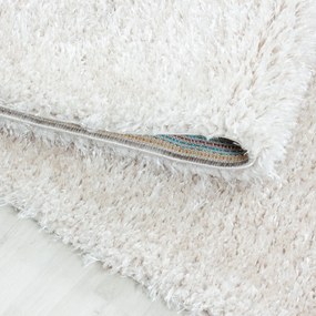 Dywan shaggy poliestrowy Brilliant latte koło 200 cm x 200 cm