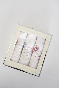 Ręczniki kuchenne TEA CUPS, 3 szt Biały Zestaw (3szt., 40x60 cm)