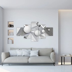 Geometryczny abstrakcyjny obraz (125x70 cm)